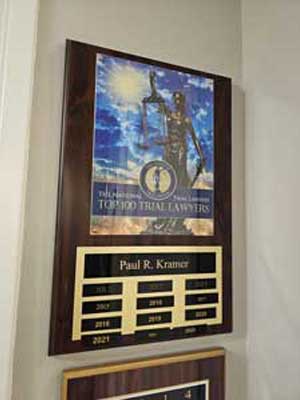 Paul R. Kramer, Top 100 Trial Lawyers